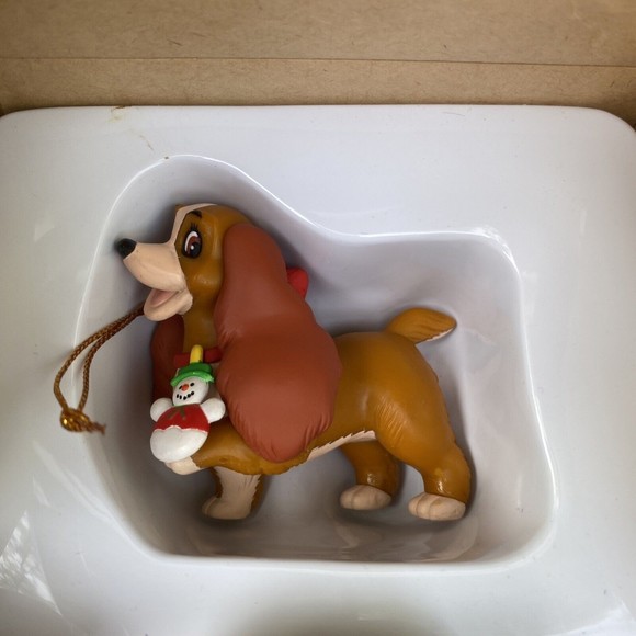 Vintage Grolier Disney Christmas Magic Ornament 26231 Lady 129 And The Tramp 130 - Picture 9 of 9